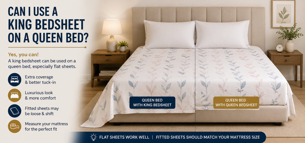 Can I Use a King Bedsheet on a Queen Bed?