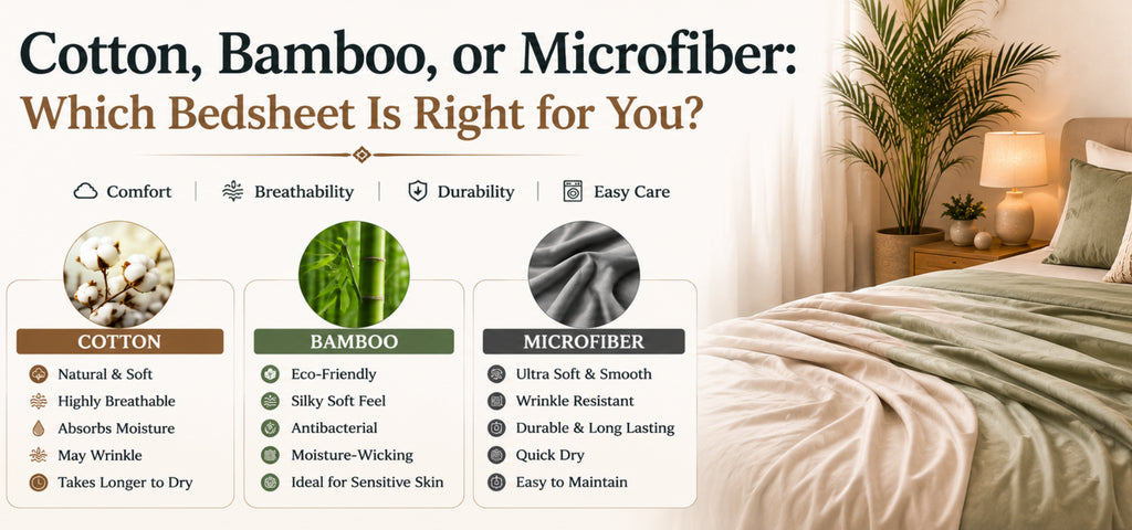 Cotton, Bamboo, or Microfiber: Which Bedsheet Is Right for You?