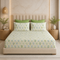 Cloud Soft Verdant Trellis King Size Bedsheet Set (1 Bedsheet, 2 Pillow Covers)