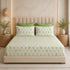 Cloud Soft Verdant Trellis King Size Bedsheet Set (1 Bedsheet, 2 Pillow Covers)