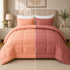 Reversible Double Bed Comforter | 150 GSM, Peach Blush