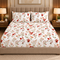 Poppy Bloom 100% Cotton King Size Bedsheet Set (1 Bedsheet & 2 Pillow Covers)