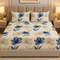 Sapphire Fleur 3Pcs Double Bedsheet Set (1 Bedsheet & 2 Pillow Covers)