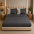 Italian Embroidery 3Pcs King Bedsheet Set (1 Bedsheet, 2 Pillow Covers), Grigio