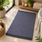 Woven Chenille Anti-Slip Floor Mat | Soft & Super Absorbent Bath Mat, Ash Grey