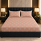 Blush Peach Double Bedsheet Set (1 Bedsheet, 2 Pillow Covers)