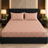 Blush Peach Double Bedsheet Set (1 Bedsheet, 2 Pillow Covers)