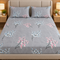 Silver Petals 3Pcs Double Bedsheet Set (1 Bedsheet & 2 Pillow Covers)