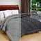 Reversible Double Bed Comforter | 150 GSM, Charcoal Mist