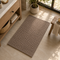 Woven Chenille Anti-Slip Floor Mat | Soft & Super Absorbent Bath Mat, Mocha Taupe