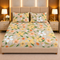 Peach Sorbet 3Pcs Double Bedsheet Set (1 Bedsheet & 2 Pillow Covers)