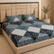 Cloud Soft Sapphire Symphony King Size Bedsheet Set (1 Bedsheet, 2 Pillow Covers)