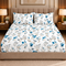 Blue Petal Muse 100% Cotton King Size Bedsheet Set (1 Bedsheet & 2 Pillow Covers)