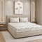 Ivory Botanica Double Bedsheet Set (1 Bedsheet, 2 Pillow Covers)