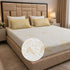 Golden Ivory 5 Pcs Double Bedsheet Set (1 Bedsheet, 4 Pillow Covers)