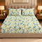 Jade Blossom 100% Cotton King Size Bedsheet Set (1 Bedsheet & 2 Pillow Covers)