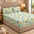 Jade Blossom 100% Cotton King Size Bedsheet Set (1 Bedsheet & 2 Pillow Covers)