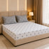 Ash Blossom King Size Bedsheet Set (1 Bedsheet, 2 Pillow Covers)