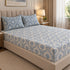 Blue Empress King Size Bedsheet Set (1 Bedsheet, 2 Pillow Covers)