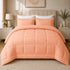 Reversible Double Bed Comforter | 150 GSM, Peach Blush