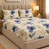 Sapphire Fleur 3Pcs Double Bedsheet Set (1 Bedsheet & 2 Pillow Covers)