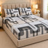 Graphite Grace 3Pcs Double Bedsheet Set (1 Bedsheet & 2 Pillow Covers)