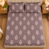 Wine Botanica 100% Cotton King Size Bedsheet Set (1 Bedsheet & 2 Pillow Covers)
