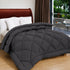 Reversible Double Bed Comforter | 150 GSM, Charcoal Mist