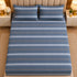 Imperial Stripe 3Pcs Double Bedsheet Set (1 Bedsheet & 2 Pillow Covers)