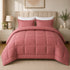 Reversible Double Bed Comforter | 150 GSM, Peach Blush