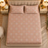 Blush Peach Double Bedsheet Set (1 Bedsheet, 2 Pillow Covers)