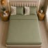 Italian Embroidery 3Pcs King Bedsheet Set (1 Bedsheet, 2 Pillow Covers), Verde Salvia