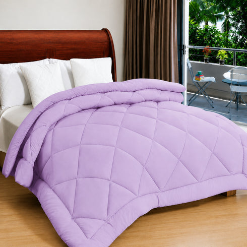 Reversible Double Bed Comforter | 150 GSM, Plum Whisper