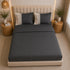 Italian Embroidery 3Pcs King Bedsheet Set (1 Bedsheet, 2 Pillow Covers), Grigio