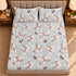 Mauve Garden 100% Cotton King Size Bedsheet Set (1 Bedsheet & 2 Pillow Covers)