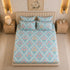 Cloud Soft Sky Blossom Floral King Size Bedsheet Set (1 Bedsheet, 2 Pillow Covers)