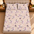 Lavender Charm 100% Cotton King Size Bedsheet Set (1 Bedsheet & 2 Pillow Covers)