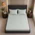 300TC Solid 100% Pure Cotton King Bedsheet Set (1 Bedsheet, 2 Pillow Covers), Olive