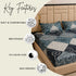 Cloud Soft Sapphire Symphony King Size Bedsheet Set (1 Bedsheet, 2 Pillow Covers)