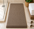 Woven Chenille Anti-Slip Floor Mat | Soft & Super Absorbent Bath Mat, Mocha Taupe