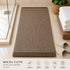 Woven Chenille Anti-Slip Floor Mat | Soft & Super Absorbent Bath Mat, Mocha Taupe