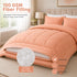 Reversible Double Bed Comforter | 150 GSM, Peach Blush