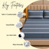 Imperial Stripe 3Pcs Double Bedsheet Set (1 Bedsheet & 2 Pillow Covers)