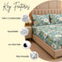 Daisy Cove 3Pcs Double Bedsheet Set (1 Bedsheet & 2 Pillow Covers)
