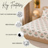 Cloud Soft Rosette Meadow Floral King Size Bedsheet Set (1 Bedsheet, 2 Pillow Covers)