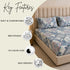 Cloud Soft Pastel Prism King Size Bedsheet Set (1 Bedsheet, 2 Pillow Covers)