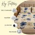 Sapphire Fleur 3Pcs Double Bedsheet Set (1 Bedsheet & 2 Pillow Covers)