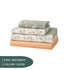 Night Bloom Sage Apricot Double Bedsheet Set (1 Bedsheet, 2 Pillow Covers)