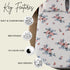 Vintage Rose 3Pcs Double Bedsheet Set (1 Bedsheet & 2 Pillow Covers)