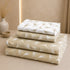 Olive Aura 5 Pcs Double Bedsheet Set (1 Bedsheet, 4 Pillow Covers)